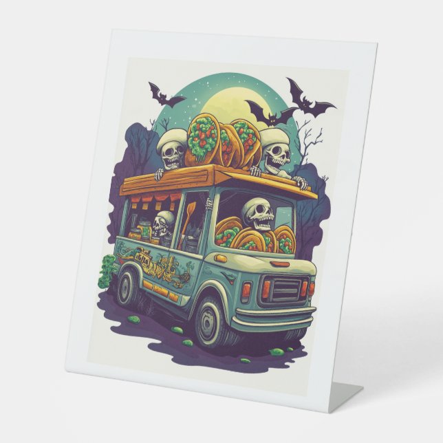 Expositor En L Servicio de entrega de monzones de Halloween (Anverso)