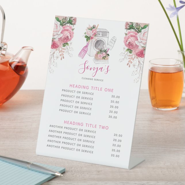 Expositor En L Servicio de limpieza Empresa moderna (In Situ)