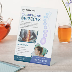 Expositor En L Servicios de quiropráctica Personalizado Rótulo Pe
