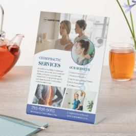 Expositor En L Servicios de quiropráctica Personalizado Rótulo Pe