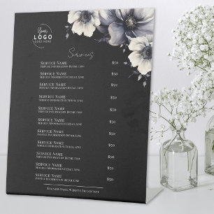 Expositor En L Servicios de Spa Blanco Negro
