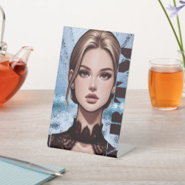 Expositor En L Sheer. Diseño de caracteres animados