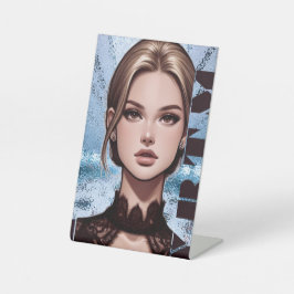 Expositor En L Sheer. Diseño de caracteres animados