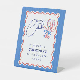 Expositor En L She's A Catch Coastal Lobster Bridal Shower