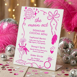 Expositor En L Showgirl Era Bachelorette Party Signature Drink 