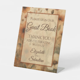 Expositor En L Sienna Floral Please Sign Our Guestbook Sign