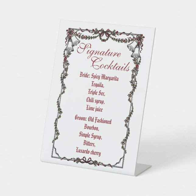 Expositor En L Signature Cocktails Pedestal Sign (Anverso)