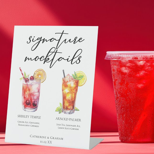 Expositor En L Signature Mocktails Shirley Temple Arnold Palmer (Subido por el creador)