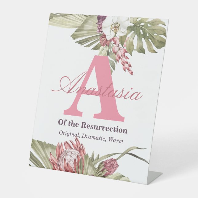 Expositor En L Significado de nombre de la anastasia (Anverso)