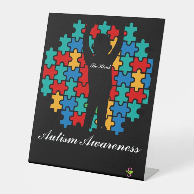 Expositor En L Signo de autismo   (Anverso)