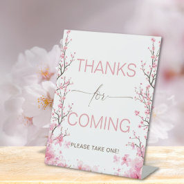 Expositor En L Signo de bienvenida de Baby Floral Cherry Blossom