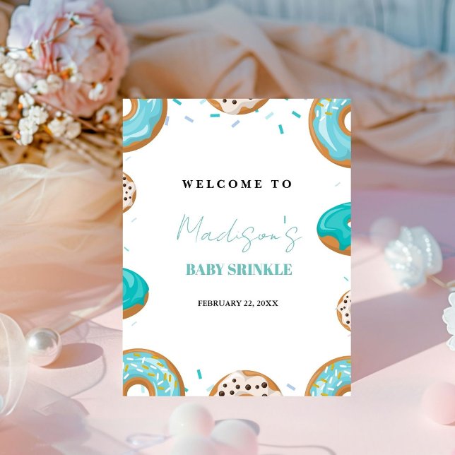 Expositor En L Signo de bienvenida de Baby Shower para niños roto (Subido por el creador)