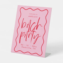 Expositor En L Signo De Bienvenida De Bachelorette De Marco Ondul