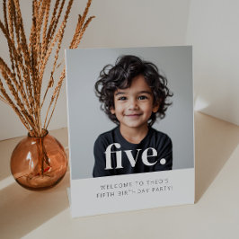 Expositor En L Signo de bienvenida de foto de cumpleaños 5 - 5