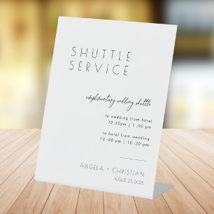 Expositor En L Signo de boda del servicio de lanzadera de script 