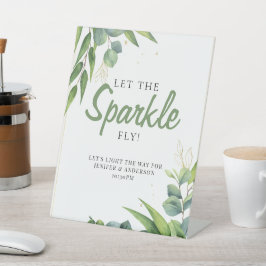 Expositor En L Signo de destornillador del Boda Eucalyptus Greene