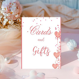 Expositor En L Signo de la ducha de la novia de Valentine Waterco