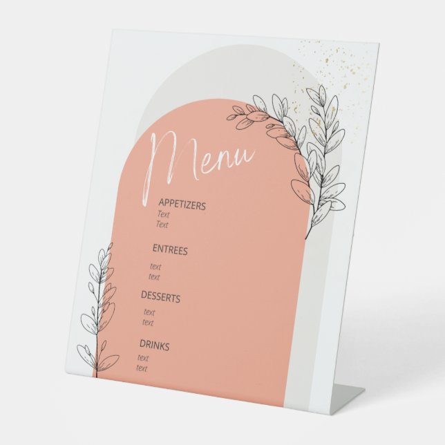 Expositor En L Signo de menú  (Anverso)