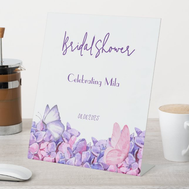 Expositor En L signo de novia de mariposas botánicas florales (In Situ)