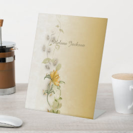 Expositor En L Signo de pedestal de 50 años de oro