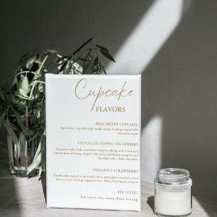 Expositor En L Signo de postre de signo de la carta de boda de Cu