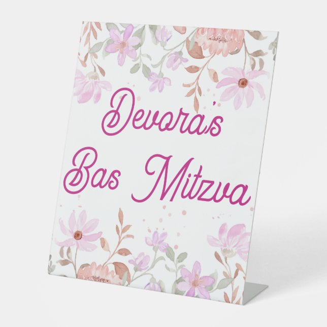 Expositor En L Signo de tabletas florales (Anverso)