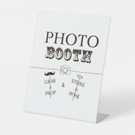 Expositor En L Signo del cuerpo fotográfico del fiesta