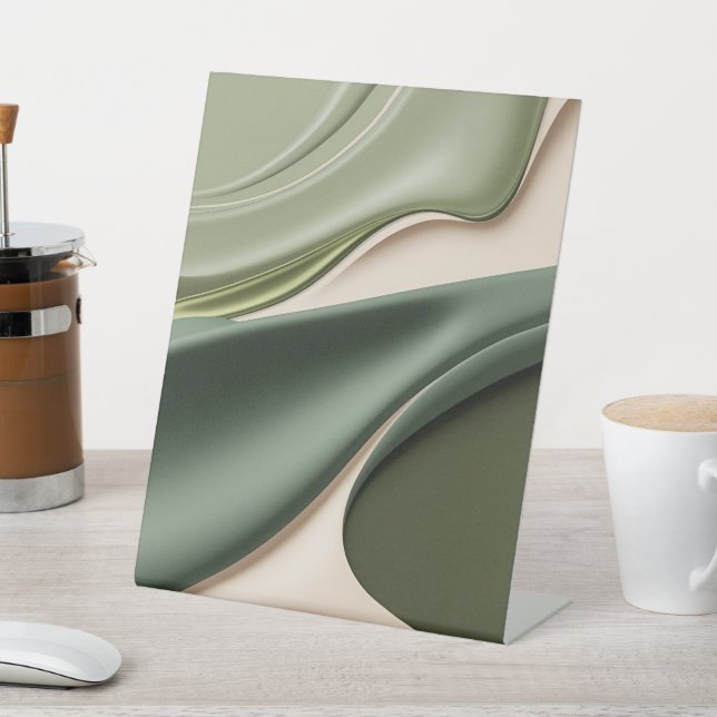 Expositor En L Signo peatonal en un gráfico abstracto elegante (In Situ)