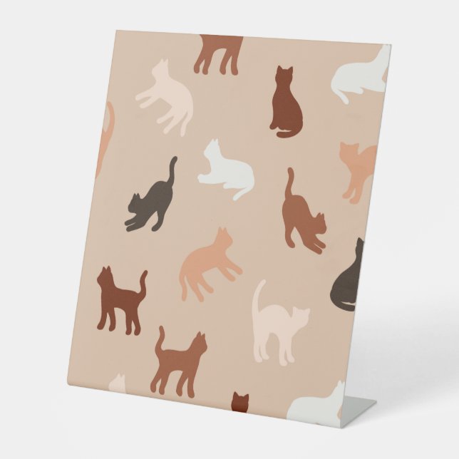 Expositor En L Silhouette de gato (Anverso)