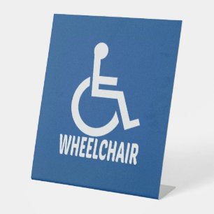 Expositor En L silla de ruedas para discapacitados
