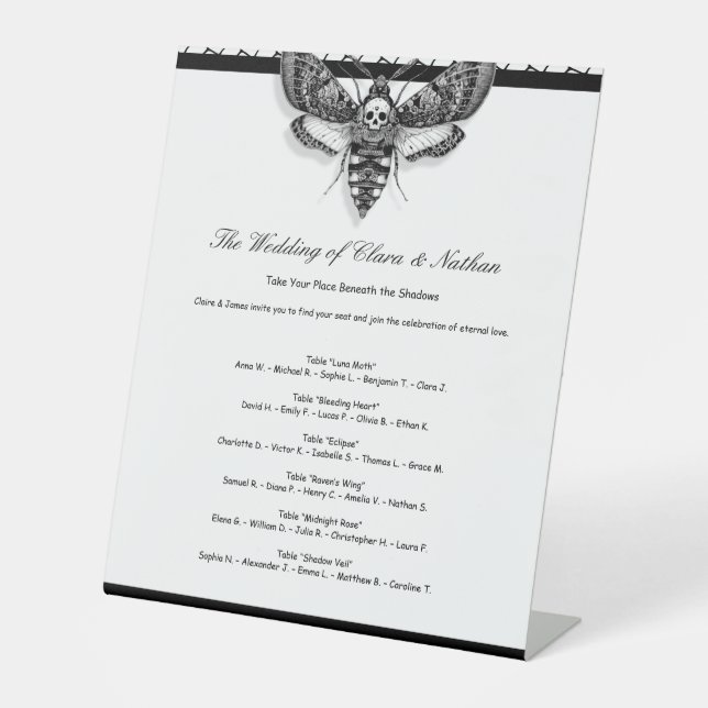 Expositor En L Sillones góticos Bodas gráficos elegantes blanco n (Anverso)