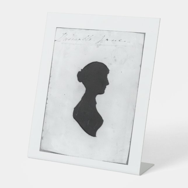 Expositor En L Silueta de Jane Austen (Anverso)