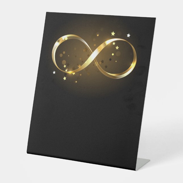 Expositor En L Símbolo de infinito dorado (Anverso)