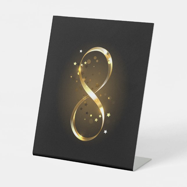 Expositor En L Símbolo de infinito dorado (Anverso)