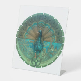 Expositor En L símbolo de pavo real