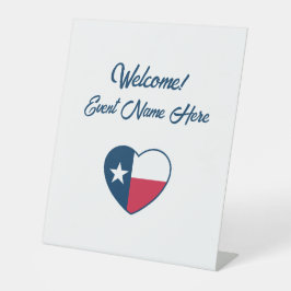 Expositor En L Símbolos de Texas, Bandera de Texas, corazón