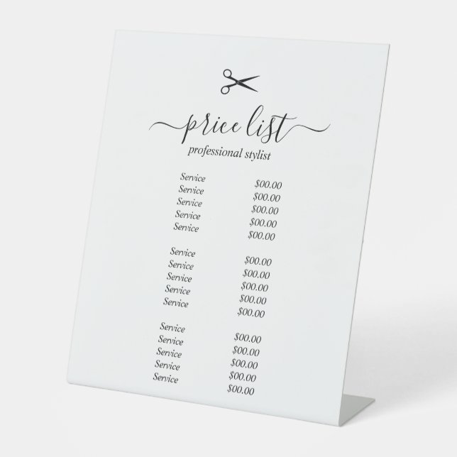 Expositor En L Simple elegant business light beauty salon (Anverso)