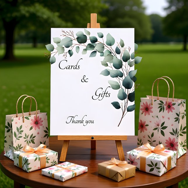 Expositor En L Simple Eucalyptus Floral Cards & Gifts  (Subido por el creador)