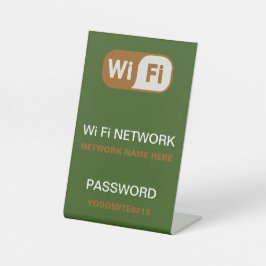 Expositor En L Simple Personalizado Wifi Network Password Light G