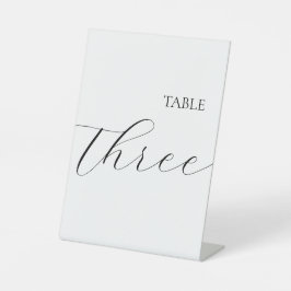 Expositor En L Simple Table Number Three