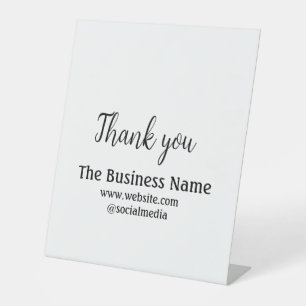 Expositor En L Simple thank you add business name details text  t