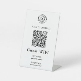 Expositor En L Simple Wifi Password &  Network | Business QR Code