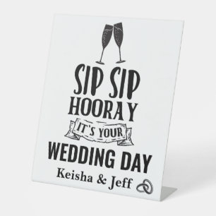 Expositor En L Sip Sip Hooray es tu Personalizado moderno del día
