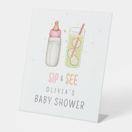 Expositor En L Sip Y See, Bienvenida Niña Bebé, Fiesta De Recién