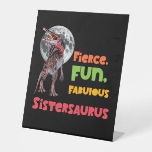 Expositor En L Sistersaurus Equipo de Dinos Hermanas Parejas Dise