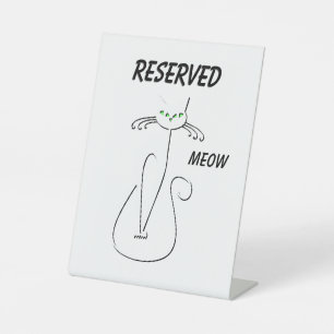 Expositor En L Slinky Black Cat Meow Meow Personalizado Textos Oj