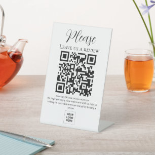 Expositor En L Solicite al cliente que revise el código QR