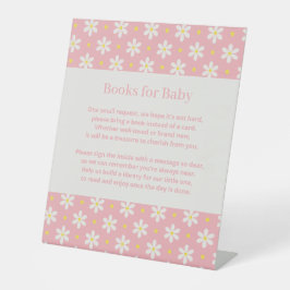 Expositor En L Solicitud de libro para baby shower de Daisy