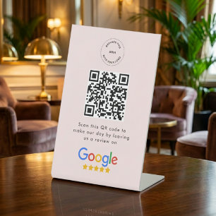 Expositor En L Solicitud de reseña de Google Código QR Logotipo