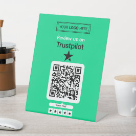 Expositor En L Solicitud de reseña de Trustpilot con código QR es